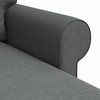 Sofa Tamsiai pilka 215 x 138 x 80 cm Metalas