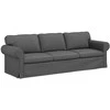 Sofa Tamsiai pilka 215 x 82 x 80 cm Metalas