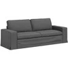 Sofa Tamsiai pilka 222 x 80 x 82 cm Metalas