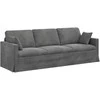 Sofa Tamsiai pilka 228 x 78 x 80 cm Aksomas