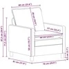 Sofa Tamsiai pilka 76 x 81 x 87,5 cm Aksomas