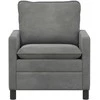 Sofa Tamsiai pilka 76 x 81 x 87,5 cm Aksomas
