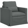 Fotelis Sofa Tamsiai pilka 78 x 78 x 80 cm Metalas