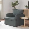 Fotelis Sofa Tamsiai pilka 142 x 80 x 85 cm Metalas