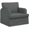 Fotelis Sofa Tamsiai pilka 142 x 80 x 85 cm Metalas