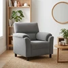 Sofa Tamsiai pilka 94 x 85 x 93 cm Aksomas