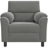 Sofa Tamsiai pilka 94 x 85 x 93 cm Aksomas