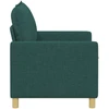 Sofa 2 vietos Tamsiai žalia 126 x 81 x 87,5 cm Audinys