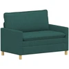 Sofa 2 vietos Tamsiai žalia 126 x 81 x 87,5 cm Audinys
