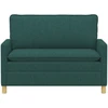 Sofa 2 vietos Tamsiai žalia 126 x 81 x 87,5 cm Audinys