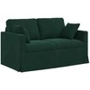 Sofa Tamsiai žalia 138 x 78 x 80 cm Aksomas