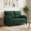 Sofa Tamsiai žalia 154 x 85 x 93 cm Aksomas