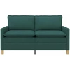 Sofa 2 vietos Tamsiai žalia 156 x 81 x 87,5 cm Audinys
