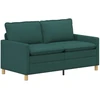 Sofa 2 vietos Tamsiai žalia 156 x 81 x 87,5 cm Audinys