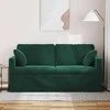 Sofa Tamsiai žalia 158 x 78 x 80 cm Aksomas