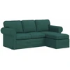 Sofa Tamsiai žalia 195 x 138 x 80 cm audinys
