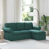 Sofa Tamsiai žalia 195 x 138 x 80 cm audinys