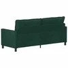 Sofa Tamsiai žalia 196 x 81 x 87,5 cm Aksomas