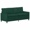 Sofa Tamsiai žalia 196 x 81 x 87,5 cm Aksomas