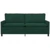 Sofa Tamsiai žalia 196 x 81 x 87,5 cm Aksomas