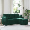 Sofa Tamsiai žalia 178 x 134 x 80 cm Aksomas