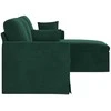 Sofa Tamsiai žalia 198 x 134 x 80 cm Aksomas