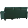 Sofa Tamsiai žalia 214 x 85 x 93 cm Aksomas