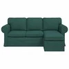 Sofa Tamsiai žalia 195 x 138 x 80 cm audinys