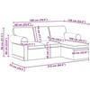 Sofa Tamsiai žalia 215 x 138 x 80 cm audinys