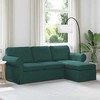 Sofa Tamsiai žalia 215 x 138 x 80 cm audinys