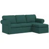 Sofa Tamsiai žalia 215 x 138 x 80 cm audinys