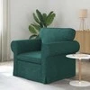 Sofa Tamsiai žalia 95 x 82 x 80 cm audinys