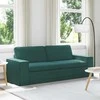 Sofa Tamsiai žalia 222 x 80 x 82 cm Metalas