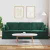 Sofa Tamsiai žalia 228 x 78 x 80 cm Aksomas