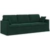 Sofa Tamsiai žalia 228 x 78 x 80 cm Aksomas