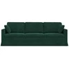Sofa Tamsiai žalia 228 x 78 x 80 cm Aksomas