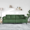 Sofa Tamsiai žalia 250 x 188 x 76 cm Kordūrinis audinys