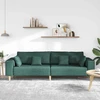Sofa Tamsiai žalia 250 x 77 x 76 cm audinys