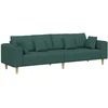 Sofa Tamsiai žalia 250 x 77 x 76 cm audinys