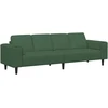 Sofa Tamsiai žalia 250 x 77 x 76 cm Kordūrinis audinys