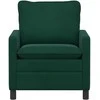 Sofa Tamsiai žalia 76 x 81 x 87,5 cm Aksomas