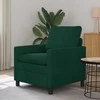 Sofa Tamsiai žalia 76 x 81 x 87,5 cm Aksomas