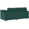 Dvivietė sofa Tamsiai žalia 180 cm audinys
