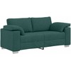 Dvivietė sofa Tamsiai žalia 180 cm audinys
