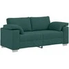 Dvivietė sofa Tamsiai žalia 180 cm audinys