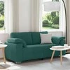 Dvivietė sofa Tamsiai žalia 180 cm audinys