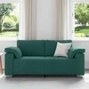 Dvivietė sofa Tamsiai žalia 180 cm audinys