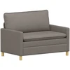 Sofa 2 vietos Taupe 126 x 81 x 87,5 cm Audinys
