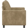 Sofa Taupe 126 x 81 x 87,5 cm Poliesteris