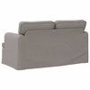 Sofa Taupe 142 x 80 x 85 cm Metalas
